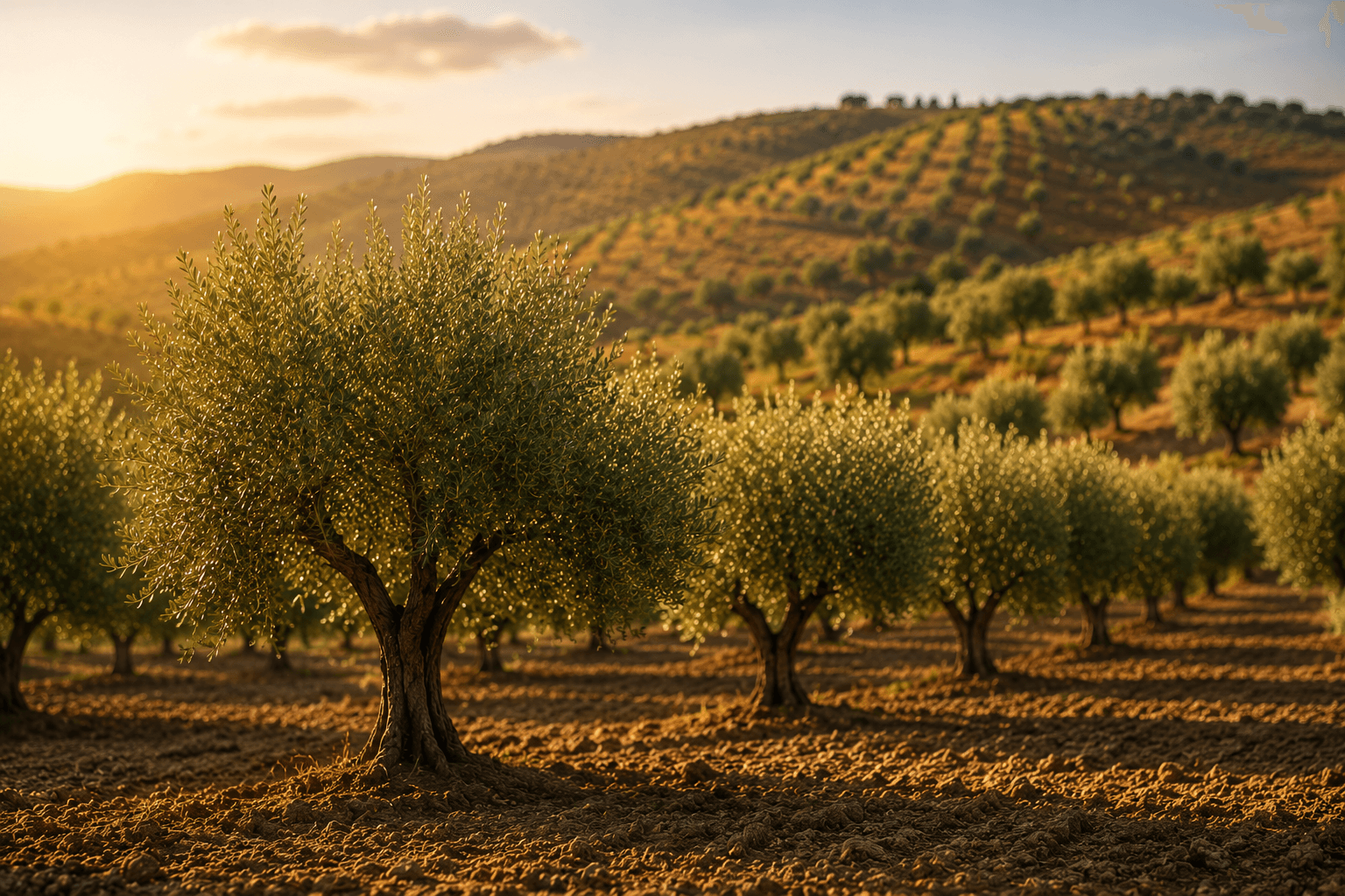 CYRHANA — Olive groves at golden hour
